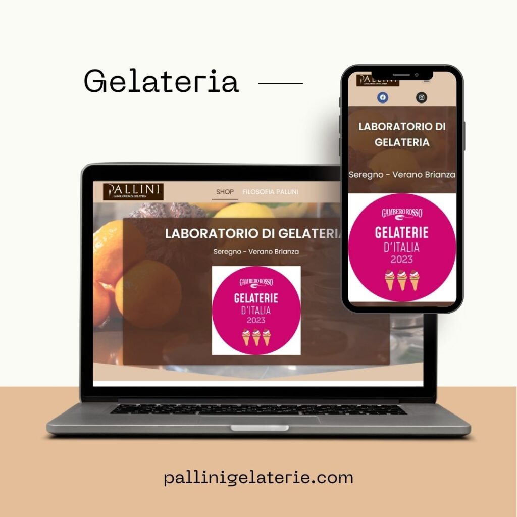 realizzazione siti web seregno gelateria